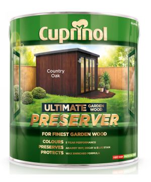 Cuprinol Ultimate Garden Wood Preserver 4L in Country Oak