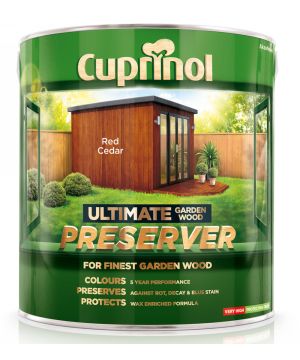 Cuprinol Ultimate Garden Wood Preserver in Red Cedar, 4L