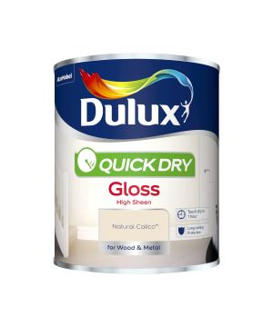 Dulux Quick Dry Gloss Paint Natural Calico 750ml