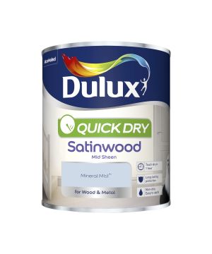 Dulux Quick Dry Satinwood Paint in Mineral Mist, 750ml