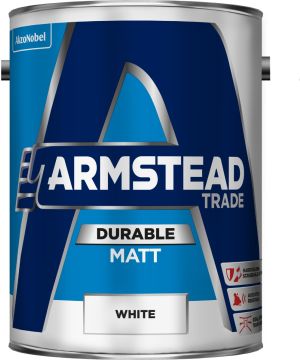Armstead Trade Durable Matt Emulsion White 5L interior paint