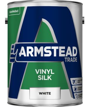 Armstead Trade Vinyl Silk Emulsion White 5L interior paint