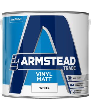 Armstead Trade Vinyl Matt Emulsion White 2.5L interior paint