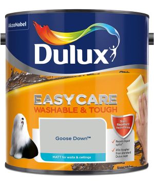 Dulux Easycare Washable & Tough Matt Emulsion in Goose Down, 2.5L tin