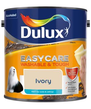 Dulux Easycare Washable and Tough Matt Emulsion Ivory 2.5L