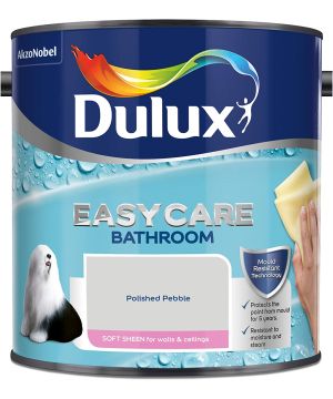 Dulux Easycare Bathroom Soft Sheen Emulsion 2.5L tin in Polished Pebble