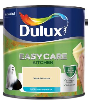 Dulux Easycare Kitchen Matt Emulsion Paint in Wild Primrose, 2.5L