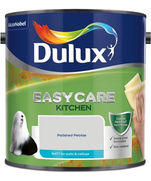 Dulux Easycare Kitchen Matt Emulsion Paint, Polished Pebble, 2.5L