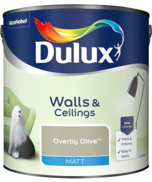 Dulux Matt Emulsion Paint Overtly Olive 2.5L