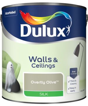 Dulux Overtly Olive Silk Emulsion Paint 2.5L