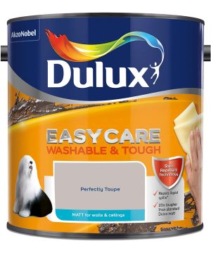 Dulux Easycare Washable and Tough Matt Emulsion Perfectly Taupe 2.5L interior paint tin