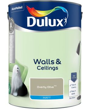 Dulux Overtly Olive Matt Emulsion Paint 5L