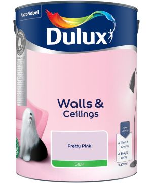 Dulux Pretty Pink Silk Emulsion Paint 5L