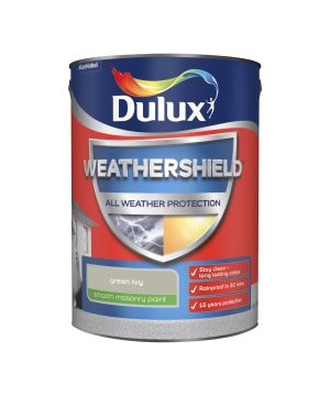 Dulux Weathershield Smooth Masonry Paint Green Ivy 5L
