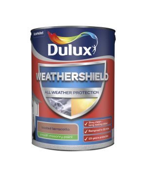 Dulux Weathershield Smooth Masonry Paint in Toasted Terracotta, 5L