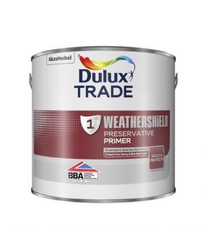 Dulux Trade Weathershield Preservative Primer + (BP) 2.5L water-based wood treatment tin