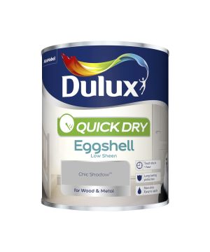 Dulux Quick Dry Eggshell Paint in Chic Shadow, 750ml