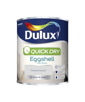 Dulux Quick Dry Eggshell Paint - Polished Pebble - 750ml