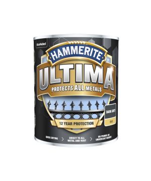 Hammerite Ultima 750ml matt dark grey exterior metal paint