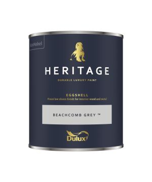 Dulux Heritage Interior Eggshell Beachcomb Grey 750ml wood and metal paint