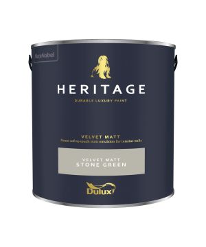 Dulux Heritage Stone Green Matt Emulsion Paint, 2.5L
