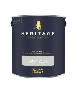 Dulux Heritage Green Slate Matt Emulsion Paint 2.5L tin