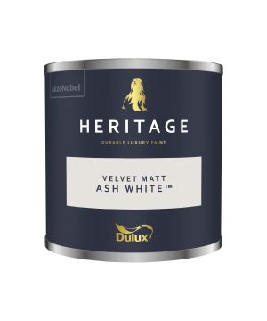 Dulux Heritage Ash White 125ml Matt Emulsion Tester Pot