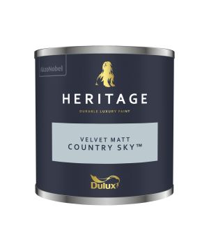 Dulux Heritage Country Sky 125ml matt emulsion paint tester pot