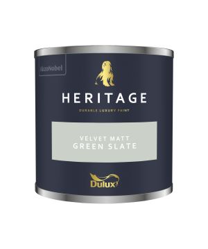 Dulux Heritage Green Slate 125ml matt emulsion paint tester pot