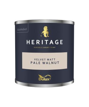 Dulux Heritage Pale Walnut 125ml interior matt emulsion tester pot