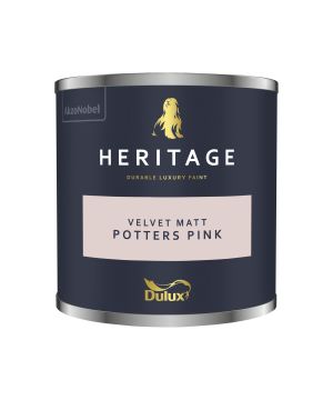 Dulux Heritage Potters Pink 125ml matt emulsion interior paint tester pot