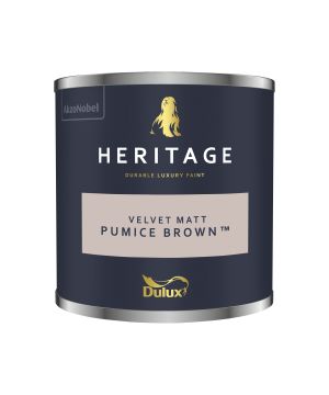 Dulux Heritage Pumice Brown 125ml matt emulsion interior paint tester pot