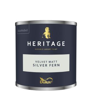 Dulux Heritage Silver Fern 125ml washable matt emulsion paint tester pot