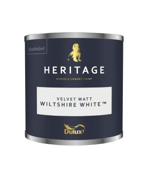 Dulux Heritage Wiltshire White 125ml Matt Emulsion Tester Pot