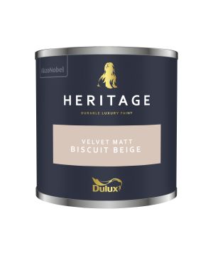 Dulux Heritage Biscuit Beige 125ml interior matt emulsion paint tester pot