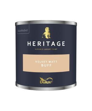 Dulux Heritage 125ml Buff Tester Pot in matt emulsion
