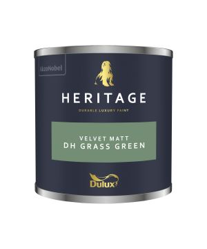Dulux Heritage Grass Green 125ml interior matt emulsion paint tester pot
