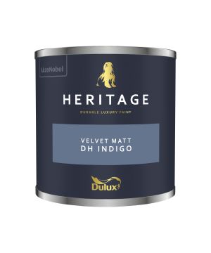 Dulux Heritage DH Indigo 125ml interior paint tester pot in matt emulsion