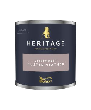 Dulux Heritage 125ml Dusted Heather Tester Pot in matt emulsion