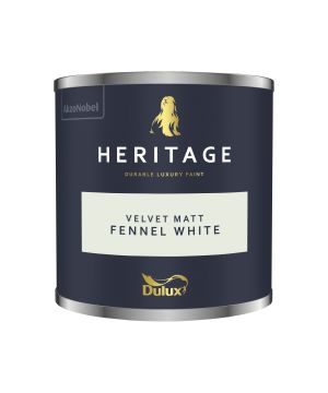 Dulux Heritage Fennel White 125ml Matt Emulsion Paint Tester Pot