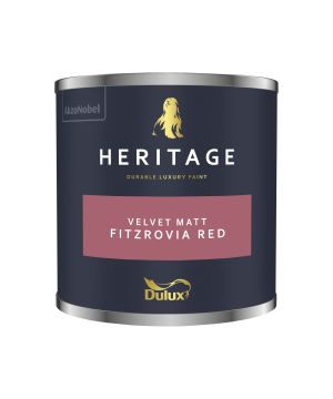 Dulux Heritage Fitzrovia Red 125ml tester pot of luxury washable matt emulsion paint