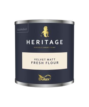 Dulux Heritage Fresh Flour 125ml interior matt emulsion tester pot