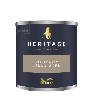 Dulux Heritage Jenny Wren 125ml washable matt emulsion paint tester pot
