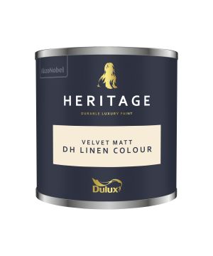 Dulux Heritage DH Linen Colour Tester Pot 125ml interior matt emulsion paint