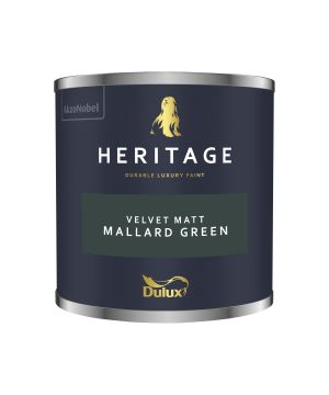 Dulux Heritage 125ml Mallard Green matt emulsion tester pot