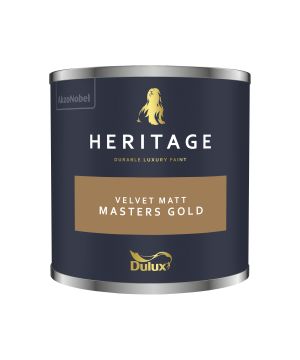 Dulux Heritage Masteres Gold 125ml luxury washable matt emulsion tester pot