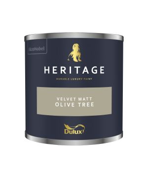 Dulux Heritage Olive Tree 125ml matt emulsion paint tester pot