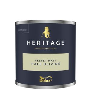 Dulux Heritage Pale Olivine 125ml matt emulsion paint tester pot