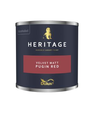 Dulux Heritage Pugin Red 125ml matt emulsion paint tester pot