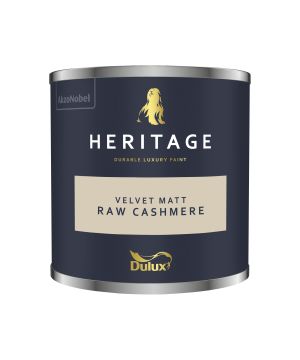 Dulux Heritage 125ml Raw Cashmere matt emulsion interior paint tester pot